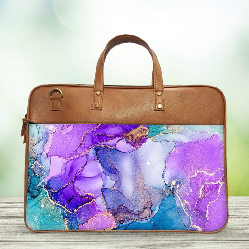 Violet Galaxy Classic Laptop Bag