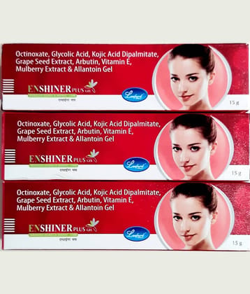 ENSHINER PLUS CREAM 15 GM (PACK OF 3) Hand Cream 45 g Pack of 3