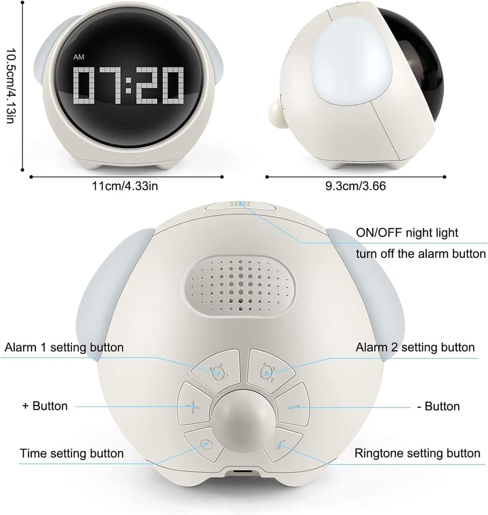 Cute Cartoon Animal Alarm Clock with Night Light and Dual Alarms for Kids, Bedroom, Home Decoration"assorted colour - Toys and Games | Buy online on ZillyBuy