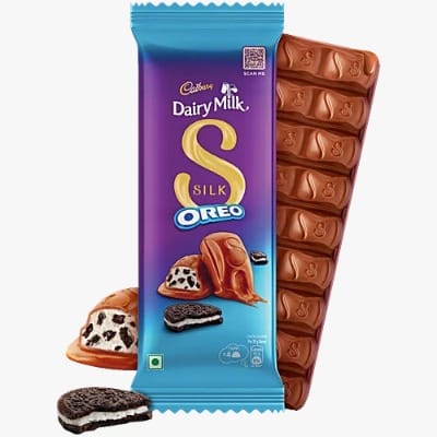 Cadbury Dairy Milk Silk Oreo Chocolate Bar, 60 g