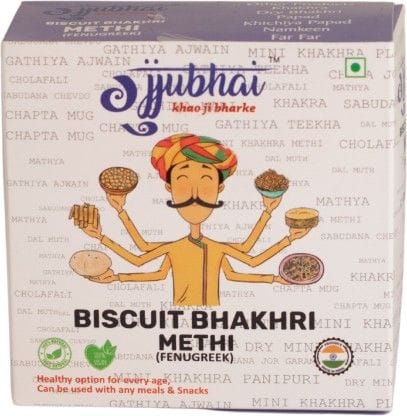 Gujjubhai Biscuit Bhakhri Methi Combo, 360 gm