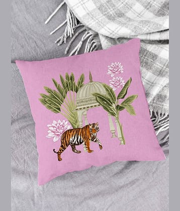 Houzzcode Single Pink Pillow Cover