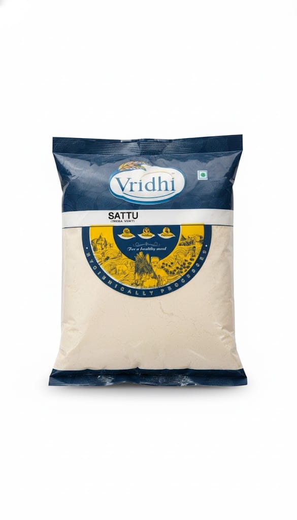 Vridhi Premium Quality Sattu (Roasted Gram Flour) – High Protein & Instant Energy – 500gm