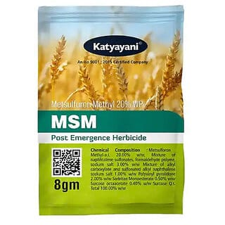 Katyayani Metsulfuron Methyl 20 WP Systemic Herbicide for Wheat broadleaf weeds