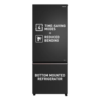 Panasonic 400L 2 Star Prime Convertible 6-Stage Smart Inverter Frost-Free Double Door Bottom Mount Refrigerator (NR- BK415BQKN, Diamond Black,Jumbo Fresh Vegetable Basket,Net Capacity 357L) Panasonic 400L 2 Star Prime Convertible 6-Stage Smart Inverter F