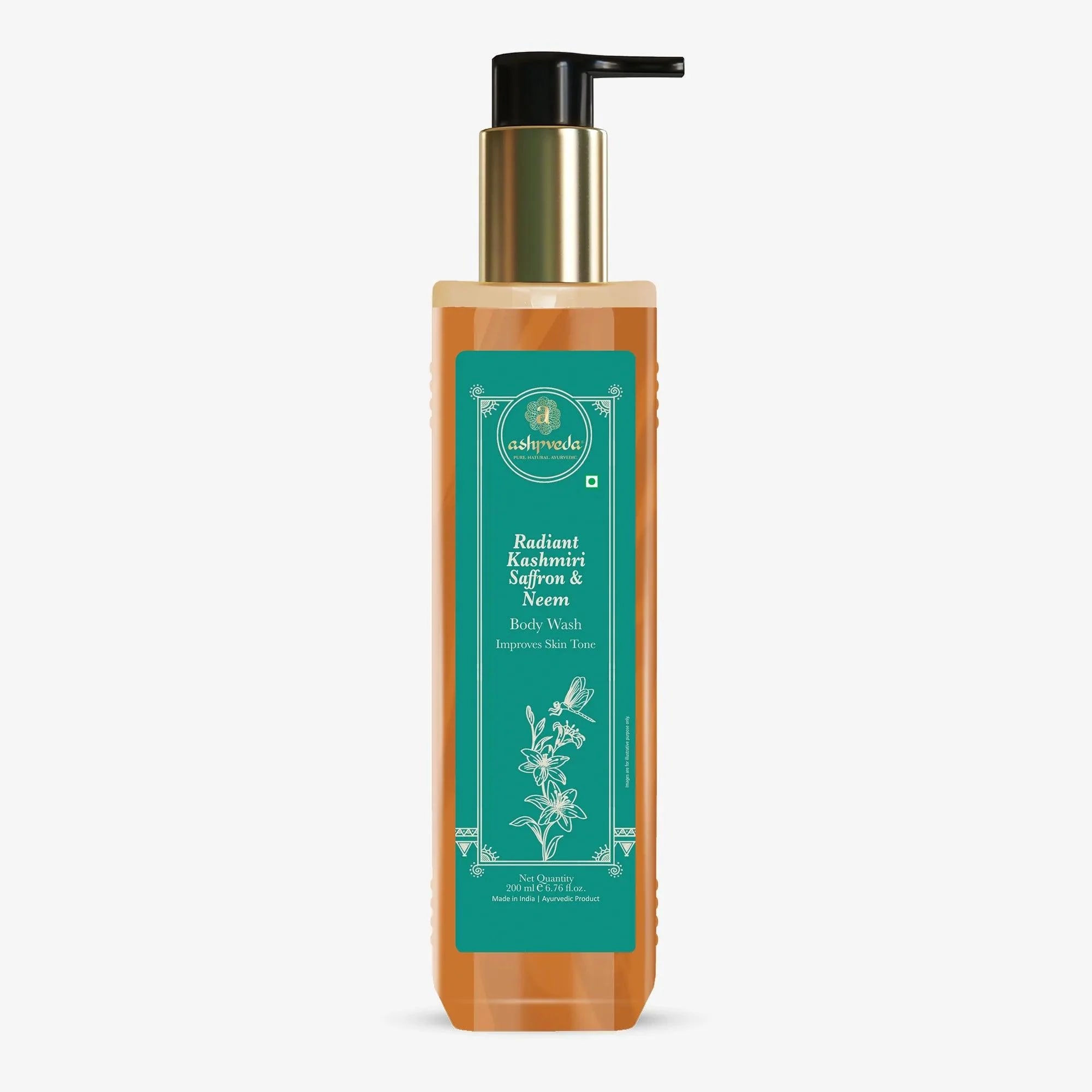 ashpveda Kashmiri Saffron and Neem Body Wash