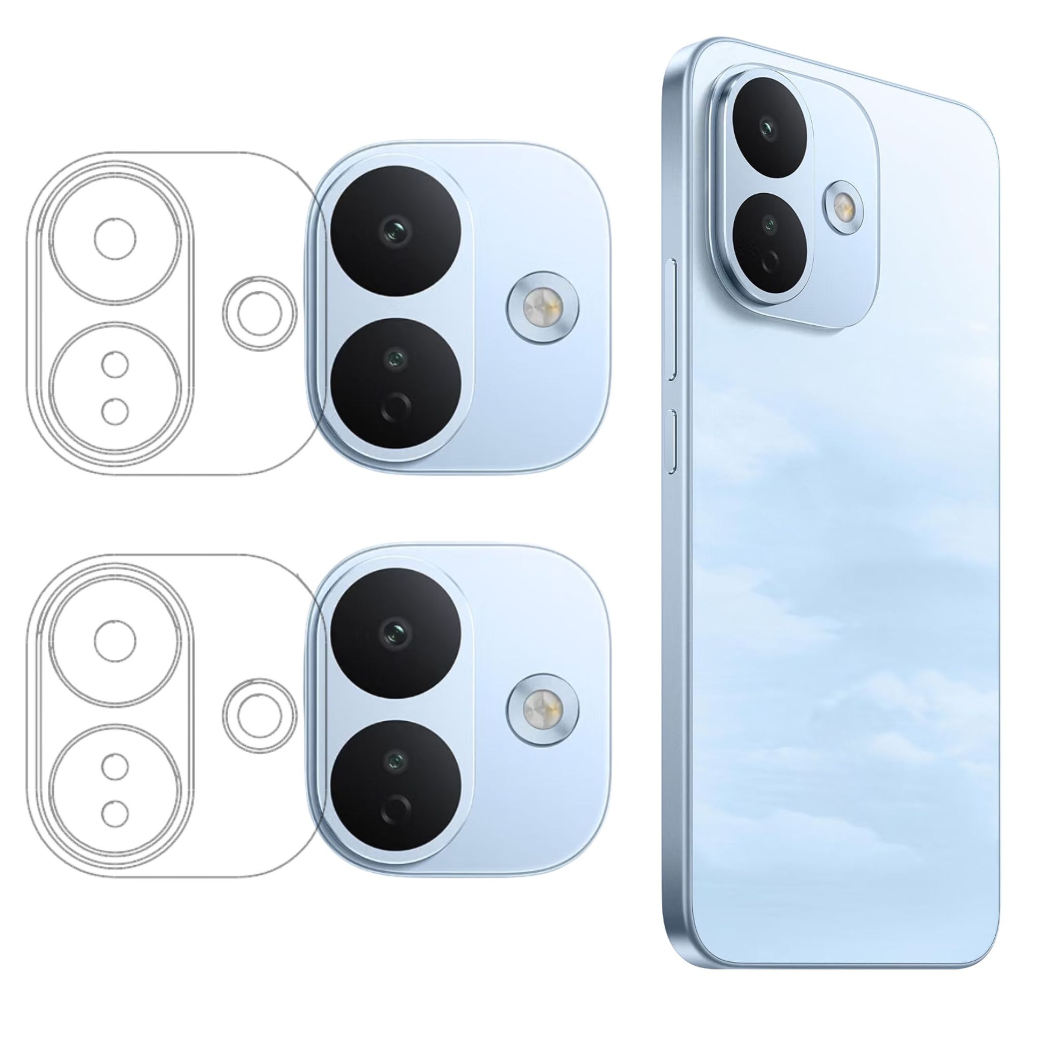 ISAAK Back Camera Lens Protector compatible for Redmi Note 17 Pro 5G (Pack of 2)