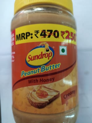 Sundrop Peanut butter With honey Creamy 