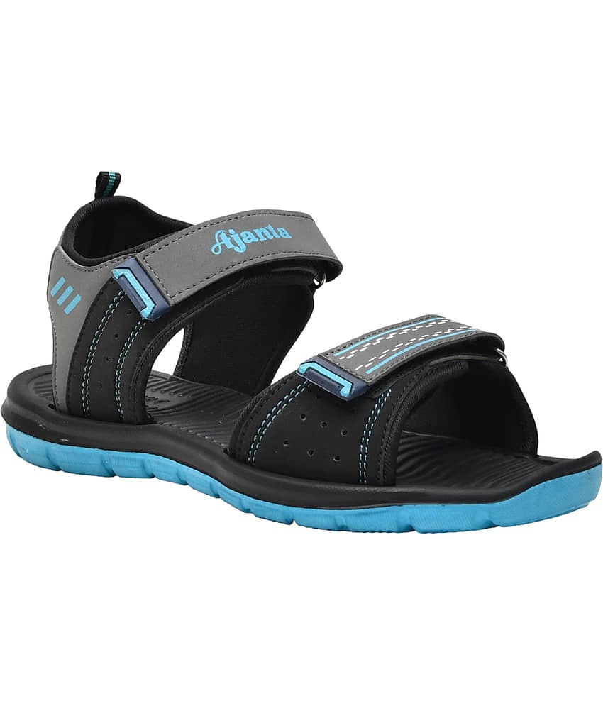 Ajanta - Black Men's Floater Sandals