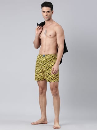 2 Pack Printed Cotton Boxers-L