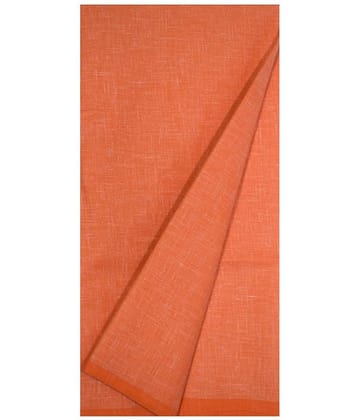 KUNDAN SULZ GWALIOR Orange Cotton Blend Unstitched Shirt pc