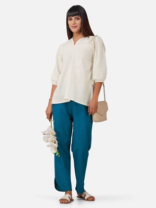 Casual Solid Co-ord Set for Women-S