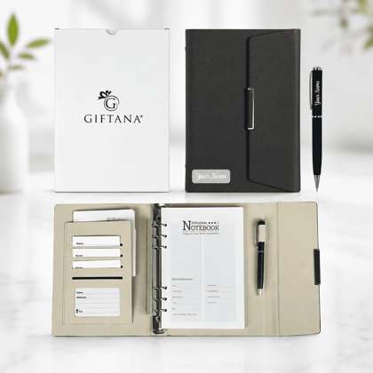 Custom 2-in-1 Name Journal Gift Set with Pen