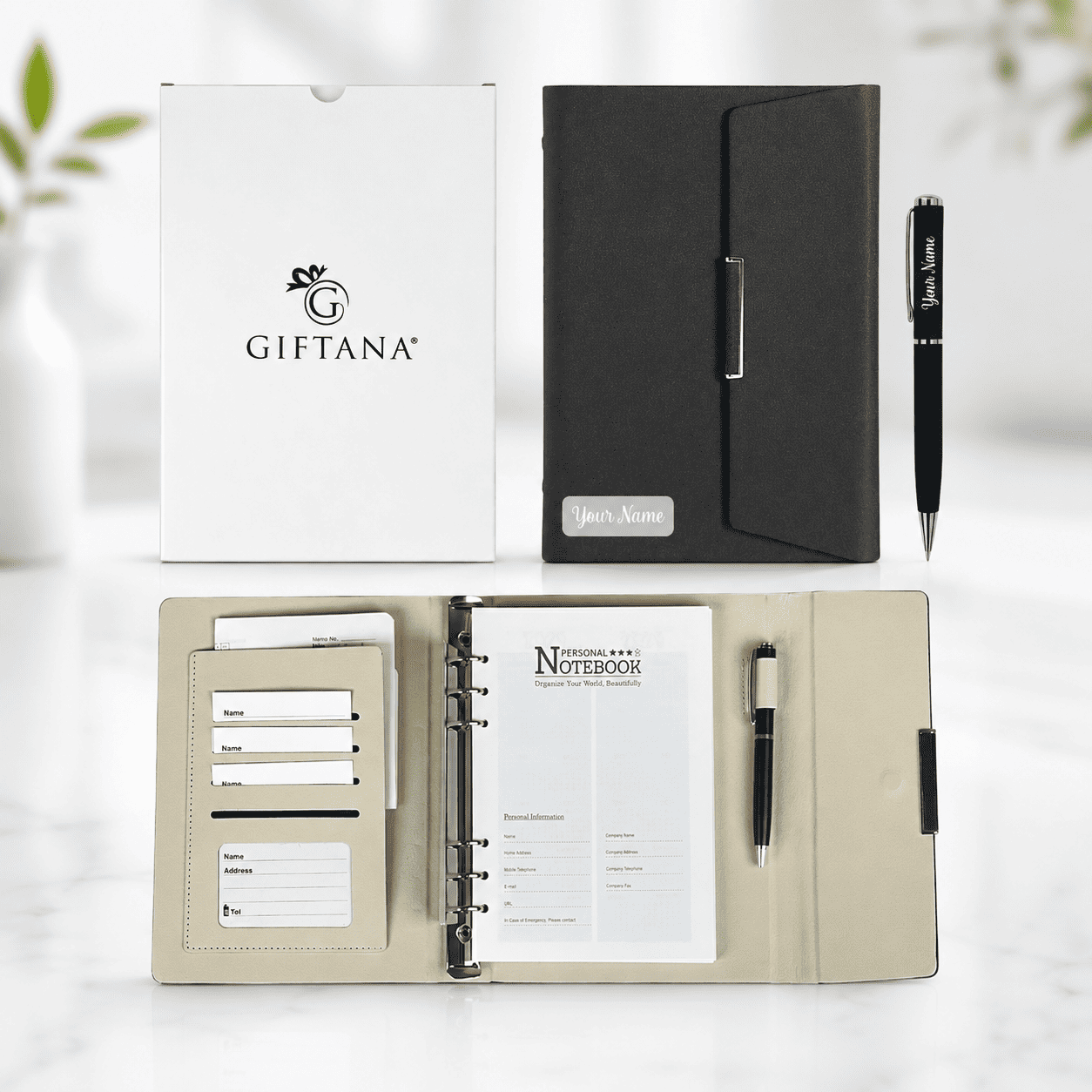 Custom 2-in-1 Name Journal Gift Set with Pen