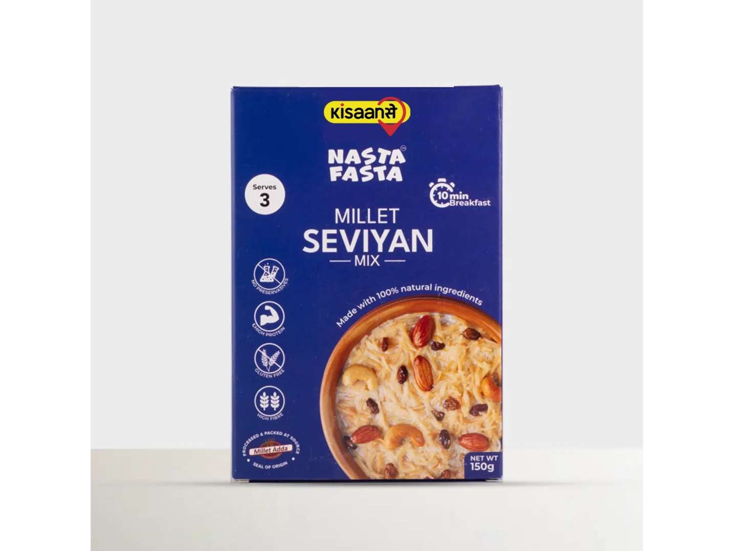 KisaanSay Nasta Fasta Millet Seviyan Mix - 300 Gram