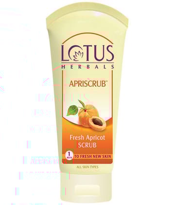 Lotus Herbals Apriscrub Fresh Apricot Scrub, Natural Exfoliating Face Scrub, Chemical Free, 100g