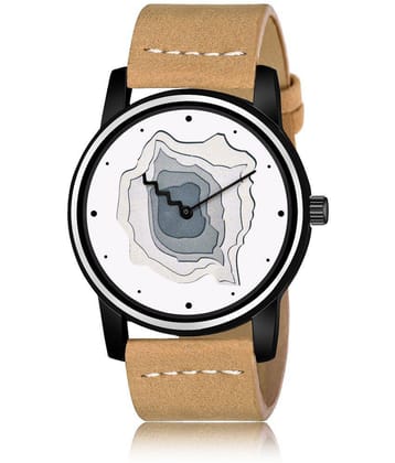 Lorem - Camel Leather Analog Mens Watch