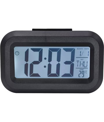 Kadio Digital Plastic Rectangular Table Clock - Pack of 1