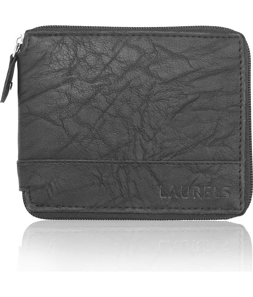 Laurels Leather Black Casual Regular Wallet