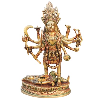 Brass Showpiece Kali Maa God Idol Statue (BSMAS618 A)