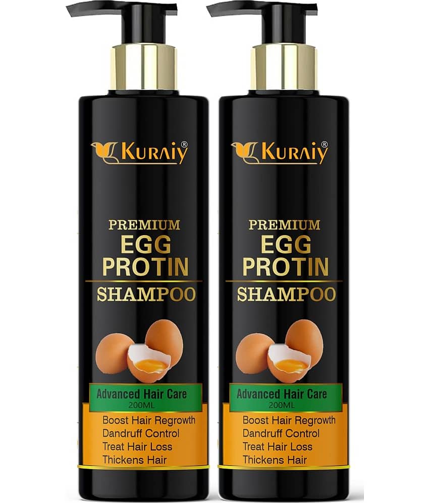 KURAIY EGGPROTEIN SHAMPOO FOR SMOOTH & SHINY HAIR 200ML PACK OF 2