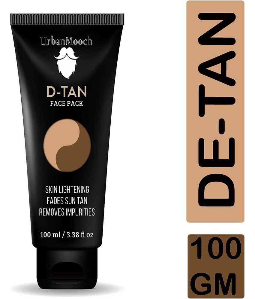 UrbanMooch D-Tan Face Pack for Tan Removal & Skin Brightness & Glowing Cleanser 100 g
