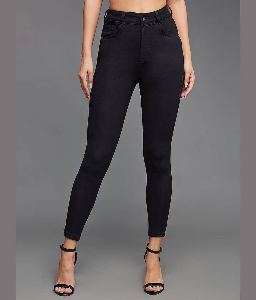 Miss Chase - Black Denim Skinny Fit Women's Jeans ( Pack of 1 )