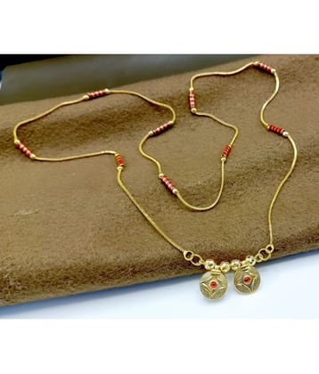 SHANKH-KRIVA Golden Mangalsutra ( Pack of 1 ) - Golden