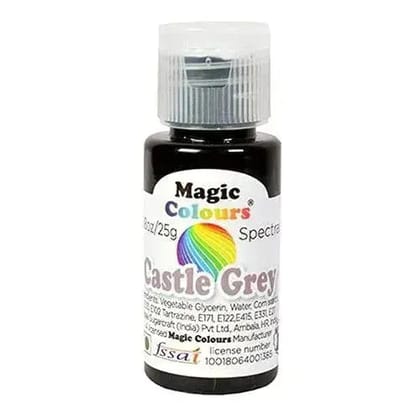 Magic Colours Spectral Mini Edible Gel Colours Castle Grey