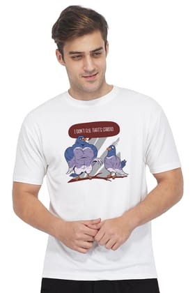 I don't Fly Thats Cardio - Funny Gym Tee-S / White