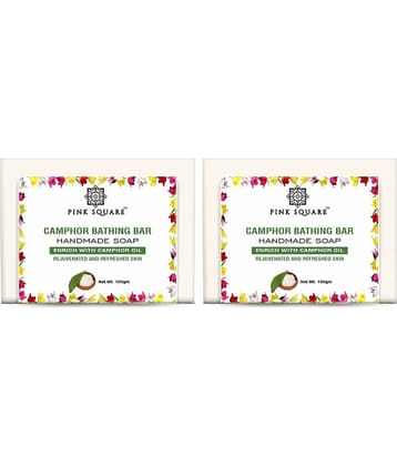 pink square - Freshness Bathing Bar for All Skin Type ( Pack of 2 )