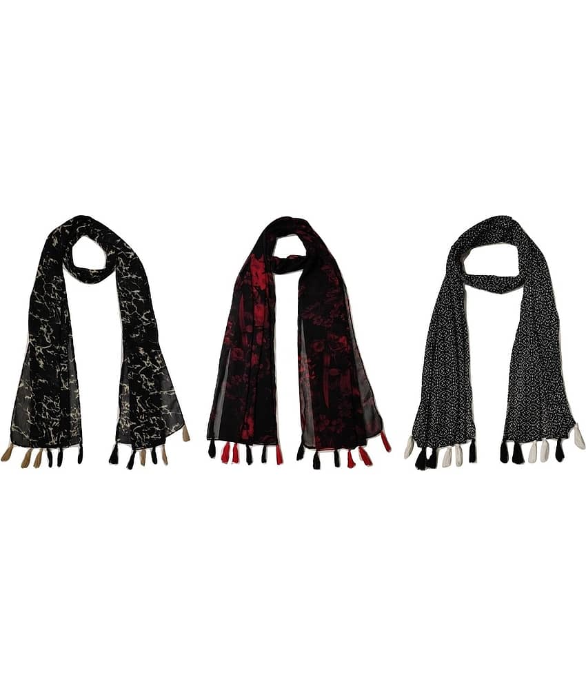 stolevilla Multi Printed Poly Cotton Yarn Stoles