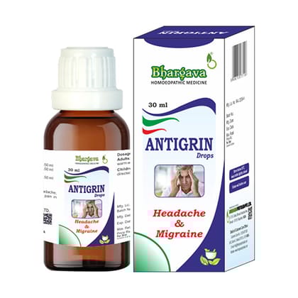 Doctor Bhargava Antigrin Minims  Natural Drops for Migraine Relief & Headache Support