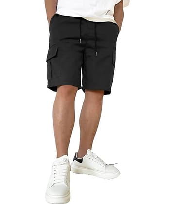 Shine n Show Dark Grey Cotton Men's Shorts ( Pack of 1 )