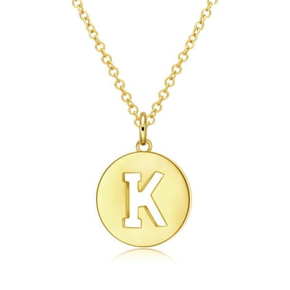 Kindness Disc Necklace in 18K Gold Plated