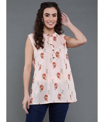 Antaran Women's Cotton Regular Top ( Peach )