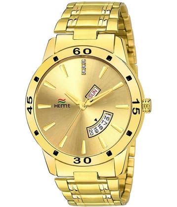 Hemt Gold Metal Analog Men's Watch