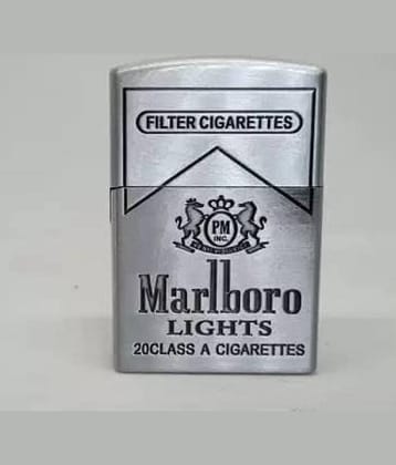 PAAVI Silver Silver Cigarette Lighter ( Pack of 1 )