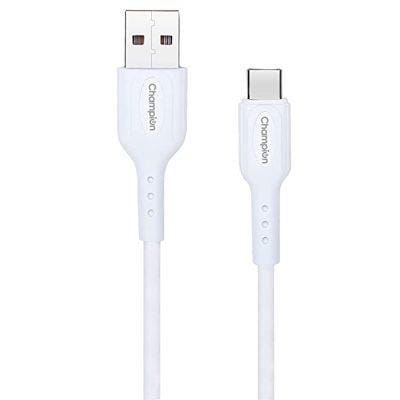 Champion USB A to Type-C 3Amp Data Sync & Fast Charging Cable PVC for all Android & USB Type-C Devices