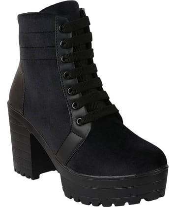Shoetopia - Black Women's Mid Calf Length Boots