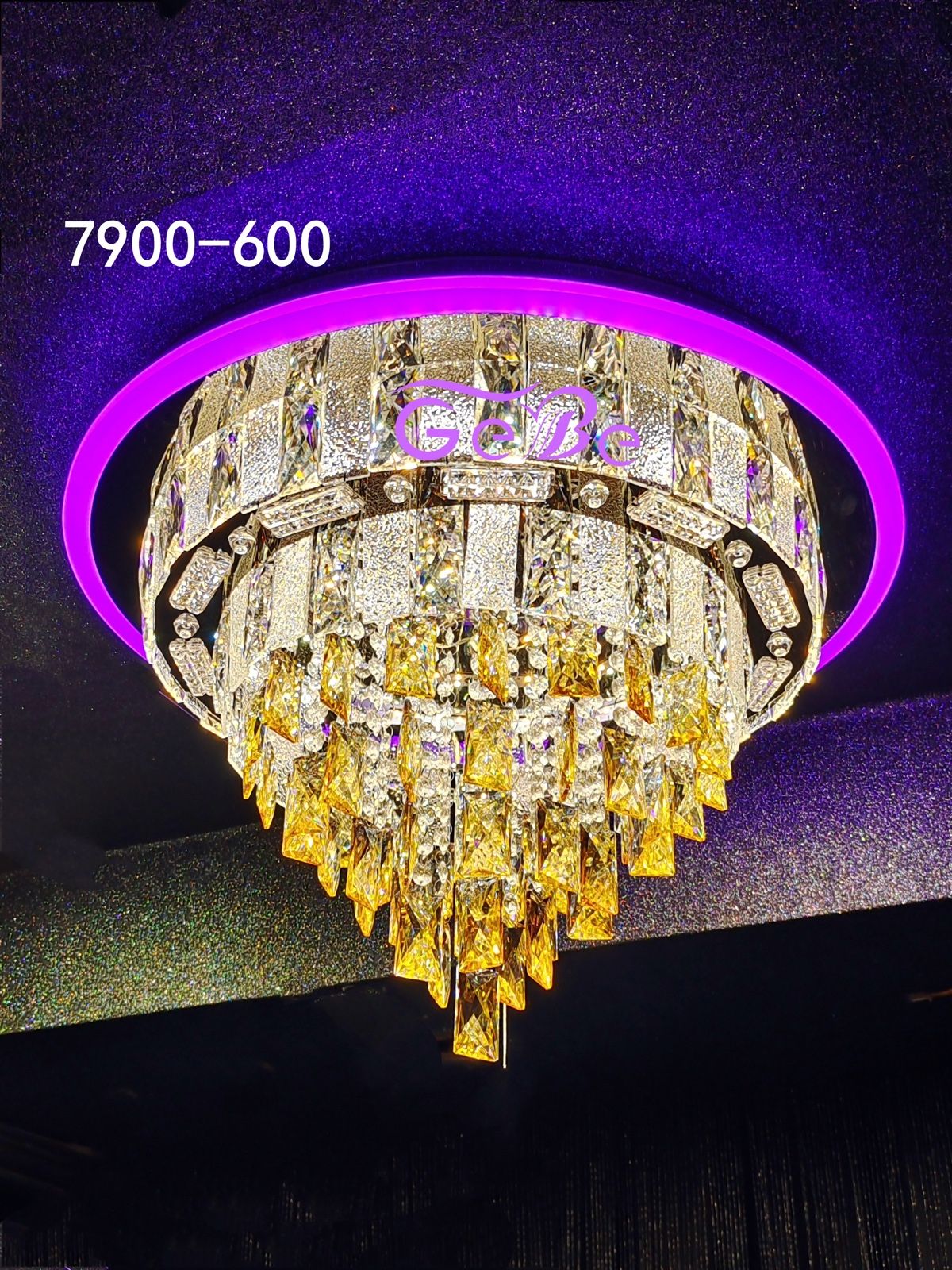 Ceiling Chandeliers with MultiColor Options (White, Warm white, Natural white, Pink) - 400 mm