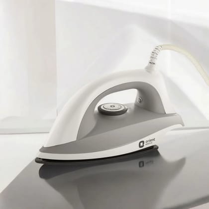 Fabrimate Non-Stick Dual Tone Dry Iron (White & Grey) 1000W