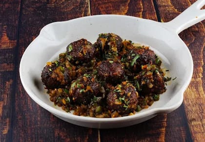 Veg Fried Rice With Veg Manchurian