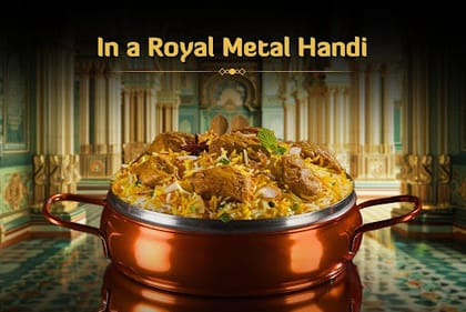 Lazeez Bhuna Murgh Biryani (Dum Chicken Biryani - Serves 2)