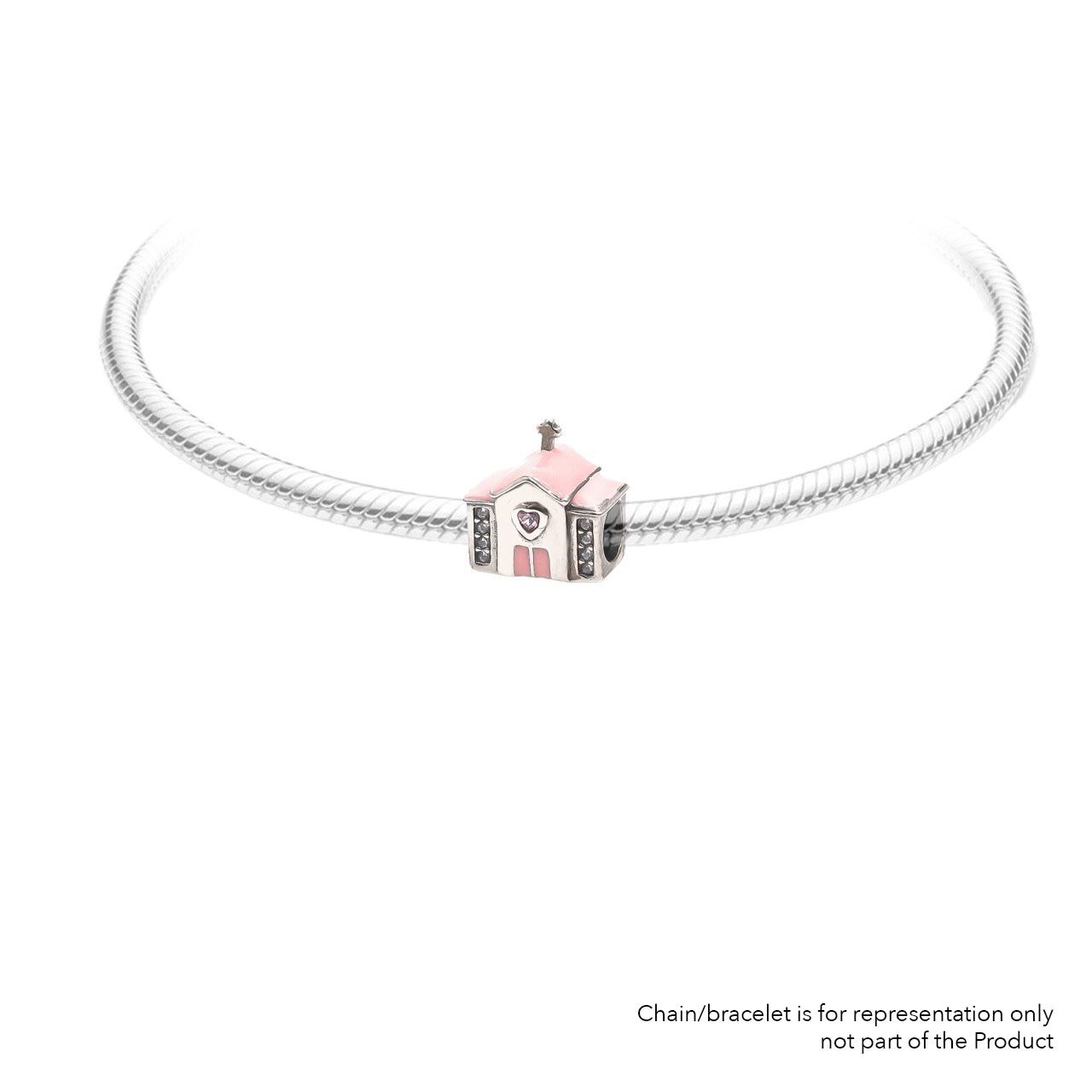 Sweet Home | 925 Silver charms for Bracelets / Chain-Free / Silver / Modern