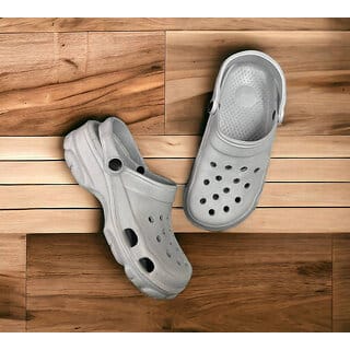 Ayansh Sales Comfort, Anti-Skid Clogs Sandal For Men (Grey)