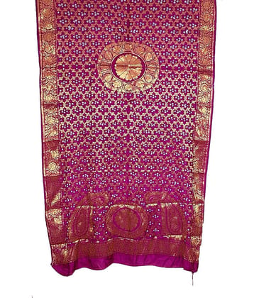Raj Purple Banarasi Silk Dupatta