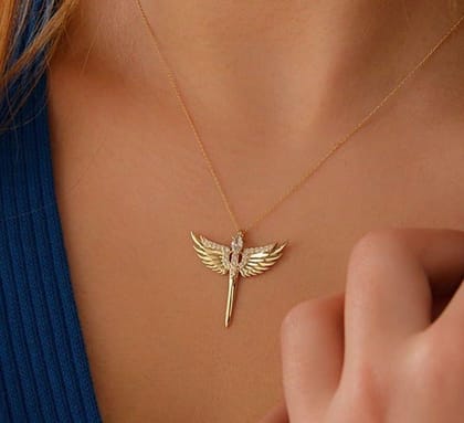 Angel Wings Necklaces-GOLD
