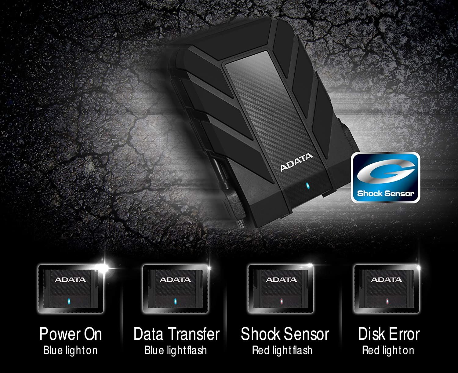Adata AD710P 5TB External Hard Drive 3.5 Sata III IP65 Rating With Waterproof & Shockproof