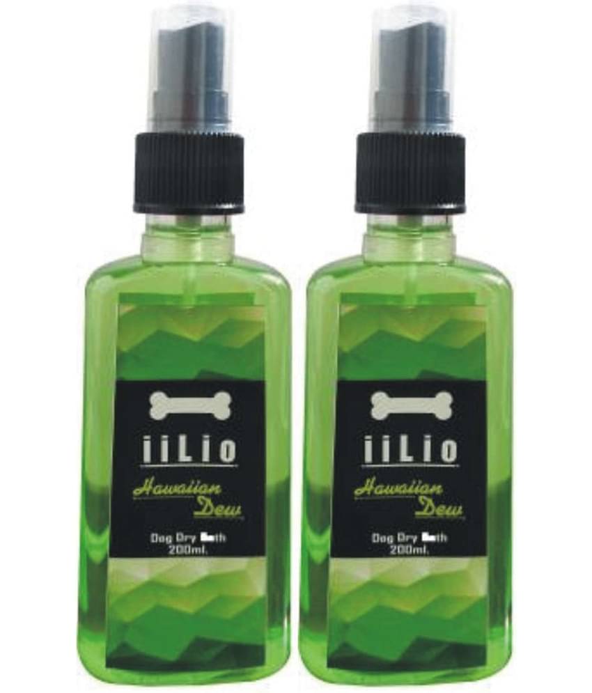 Hawaiian Dew Dog dry bath Anti fungal, Anti dandruff shampoo Pack of 2(400ML)